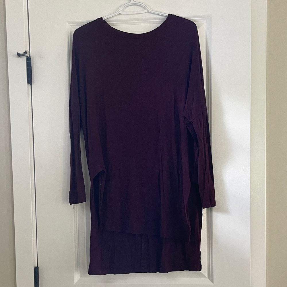 Women's Long Sleeve Top - Deep Purple